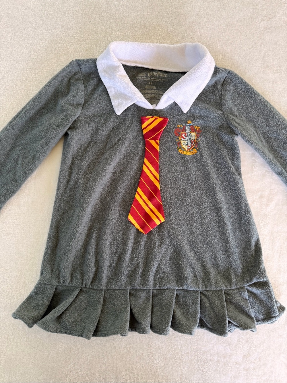 Harry Potter Hermione Granger Gryffindor uniform fleece pajama nightgown